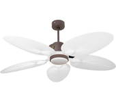 Ventilador de techo con luz motor dc perseo klassfan marrón 132 cm