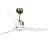 Ventilador de techo con luz motor dc baza d127 02 25 18 purline blanco 127 cm