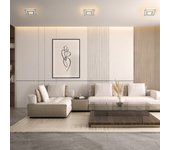 Plafón led syros 5800 lm color luz regulable 30 cm blanco/gris