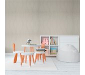Papel pintado vinilo aplicación cola en pared geométrico geometrico 44670-4 gris vinelus 53cmx10.05m lavable apto para cocinas o baños