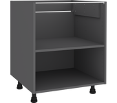 Mueble bajo fregadero de cocina gris delinia id h64 x l60 x p58 cm