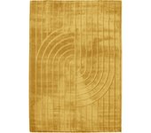 Alfombra poliéster zen 247/009 mostaza 130x190cm