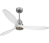 Ventilador de techo sin luz motor dc recife klassfan marrón 132 cm