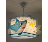 Lámpara de techo little shark azul 1 luz e27