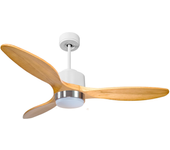 Ventilador de techo con luz motor dc lima d132 06 12 17 purline blanco 132 cm
