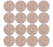 16 patín redondos de fieltro de 17x17 mm