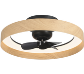 Ventilador de techo con luz sin aspas silencioso dc sulion milton negro 58 cm