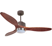 Ventilador de techo con luz motor dc lima d132 05 14 17 klassfan plata 132 cm