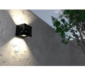 Aplique exterior grock 6w 4000k efecto mármol negro