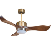 Ventilador de techo con luz motor dc alaska klassfan plata 106 cm