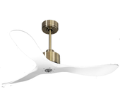 Ventilador de techo con luz motor dc cora d132 02 25 18 purline blanco 132 cm