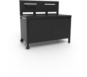 Mesa para plancha con aparador para cocina de exterior forge adour