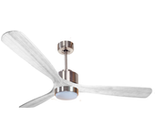 Ventilador de techo con luz motor dc zafiro klassfan plata 166 cm