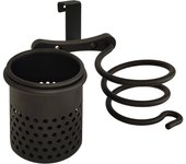 Soporte para secador, plancha de pelo negro