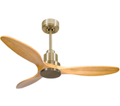 Ventilador de techo sin luz motor dc lima klassfan marrón 132 cm