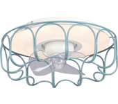 Ventilador de techo con luz sin aspas exterior dc sulion klim verde 59 cm