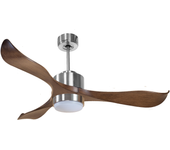 Ventilador de techo con luz motor dc canada klassfan plata 132 cm