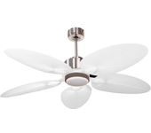 Ventilador de techo con luz motor dc perseo d132 02 17 14 purline plata 132 cm