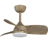 Ventilador de techo con luz silencioso dc inspire beach marrón 71 cm
