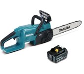 Motosierra a batería makita duc357rt 18v 5ah 35 cm longitud espada
