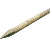 Estaca de madera de 2,5 m de alto y 6 cm de diámetro