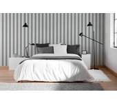 Papel pintado vinilo raya 2379 gris