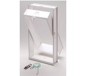 Bloque de vidrio brillante blanco de 21.5x42.5x9cm