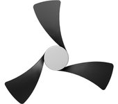 Ventilador de techo con luz silencioso dc arte confort alicia negro 84 cm