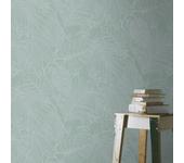 Papel pintado vinilo botánico, plantas o floral floral 11 utility azul