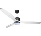 Ventilador de techo con luz motor dc lima purline negro 166 cm