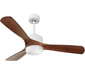 Ventilador de techo con luz motor dc zafiro klassfan blanco 132 cm
