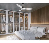 Ventilador de techo con luz motor dc lima d132 02 31 18 purline blanco 132 cm
