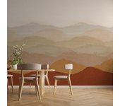Mural papel abstracto jura terracota marrón de 159 x 280 cm inspire