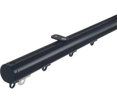 Riel stick techo manual 150 cm negro