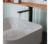 Grifo lavabo caño alto sensea neo negro