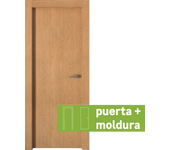 Conjunto puerta mallorca roble apertura izquierda 72.5cm + tapeta