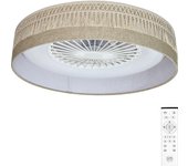 Ventilador de techo con luz sin aspas silencioso dc arte confort sofia blanco 55 cm