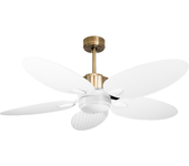 Ventilador de techo con luz motor dc ineo klassfan blanco 132 cm