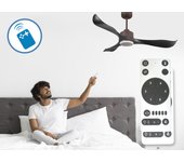 Ventilador de techo con luz motor dc canada d132 01 24 18 klassfan blanco 132 cm