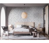 Papel pintado tnt aplicación cola en pared naturaleza cala 2936 gris vinelus 52cmx10m lavable apto para cocinas o baños