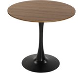 Mesa de cocina lia 80x80 cm color madera/negro