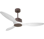 Ventilador de techo sin luz motor dc lima klassfan marrón 132 cm