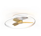 Ventilador de techo con luz sin aspas silencioso dc mantra ocean blanco 78 cm