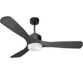 Ventilador de techo con luz motor dc zafiro d132 01 11 12 klassfan negro 132 cm