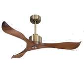 Ventilador de techo con luz motor dc canada d132 03 25 18 klassfan dorado 132 cm