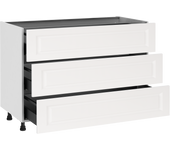 Mueble bajo de cocina delinia id oxford bl 76,8x120 cm 3 caj