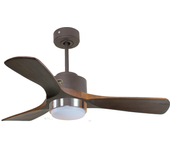 Ventilador de techo con luz motor dc zafiro d106 04 14 17 purline plata 106 cm