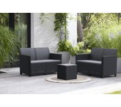 Conjunto de jardín marie de polipropileno reciclado para 4 personas