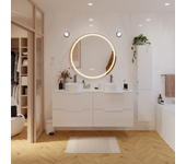 Espejo de baño con luz led remix con antivaho 100x100cm