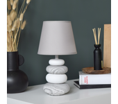 Lámpara de mesa inspire navala e14 gris